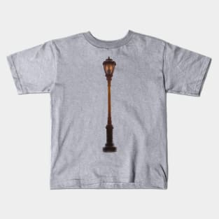 Sunset Manhattan Street Lamp NYC Kids T-Shirt